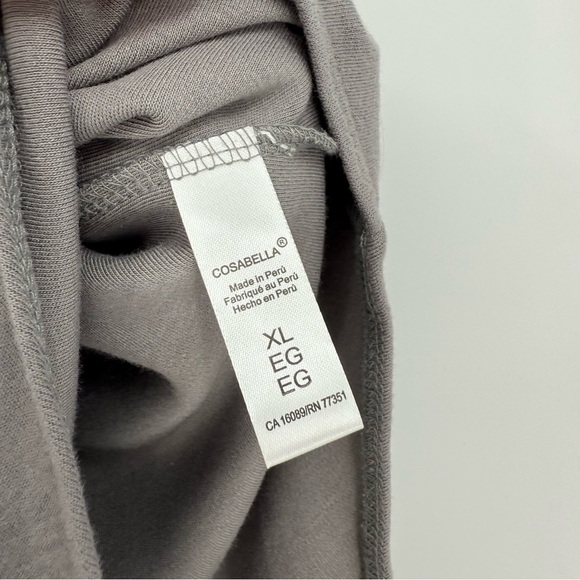 Cosabella Michi Tank Teddy Bodysuit Lounge in Gray Size XL - Picture 10 of 12